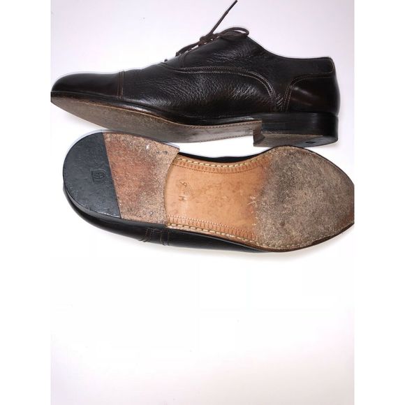 Men's Magnanni Med DRK Brown Dress Shoes Leather - Picture 7 of 12